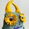 Bubo - Green Fuzzy Monster Stuffed Animal - Image 2