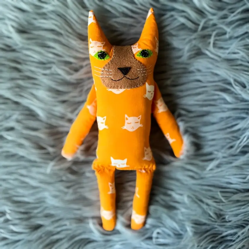 Leonard - Cat Fabric Cat Doll