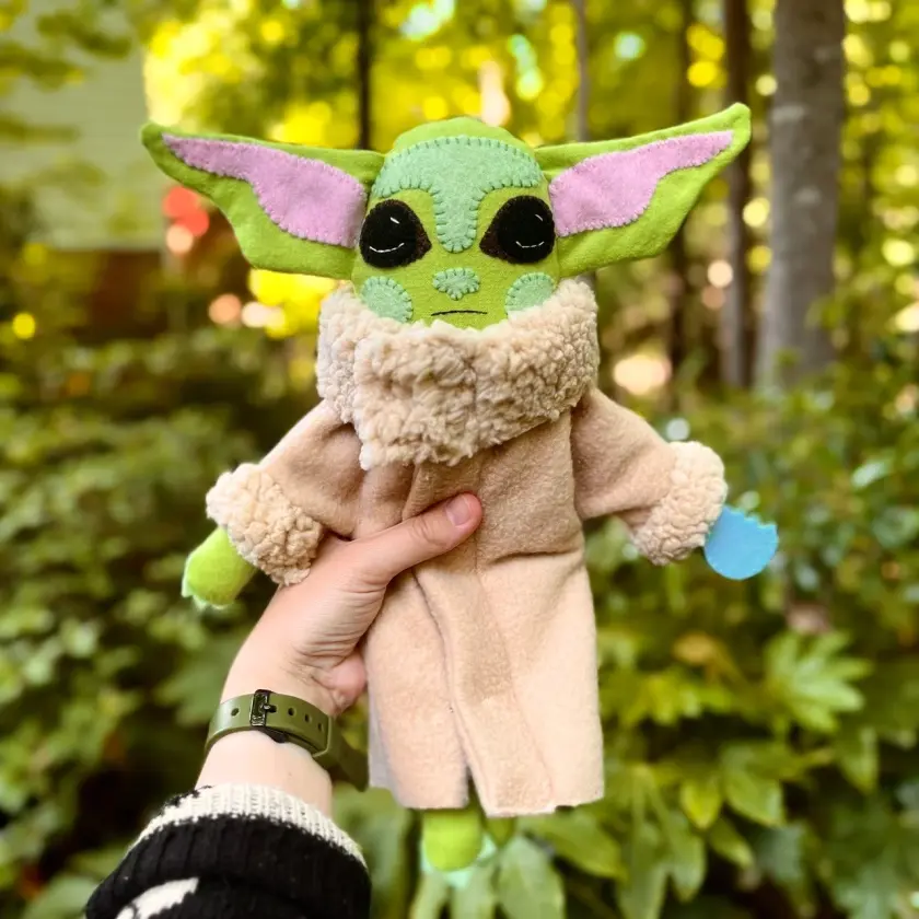 Baby Yoda - Handmade Grogu Star Wars Mandalorian Doll