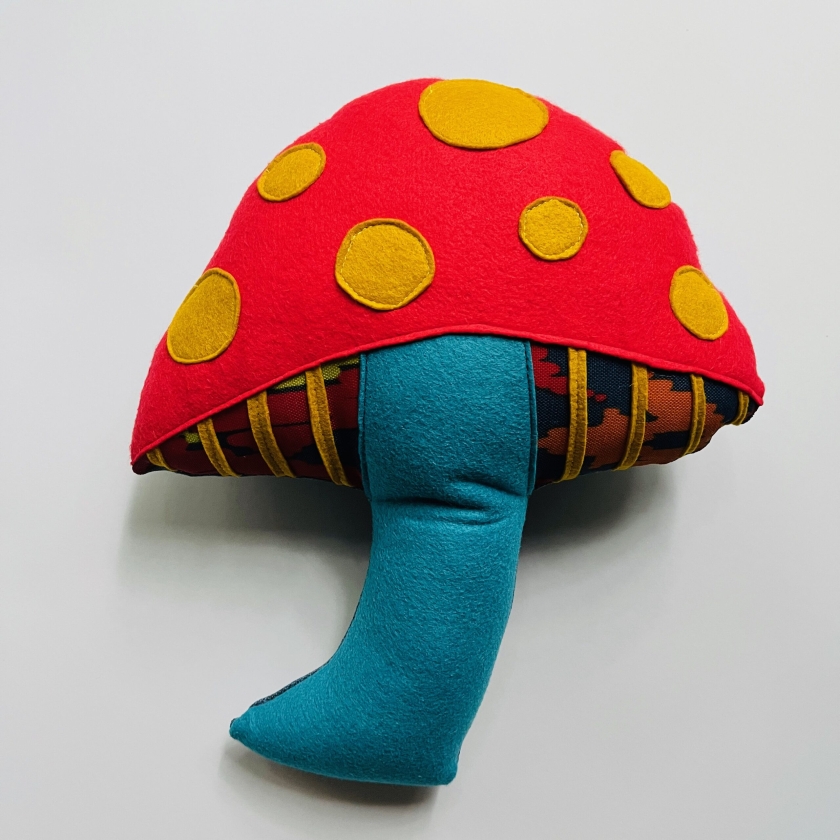 Shroom Bud - Red & Yellow Striped Mushroom