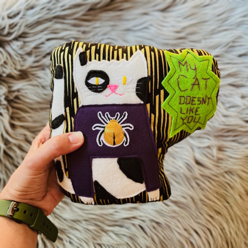 Ticky - Crass Cat Pillow