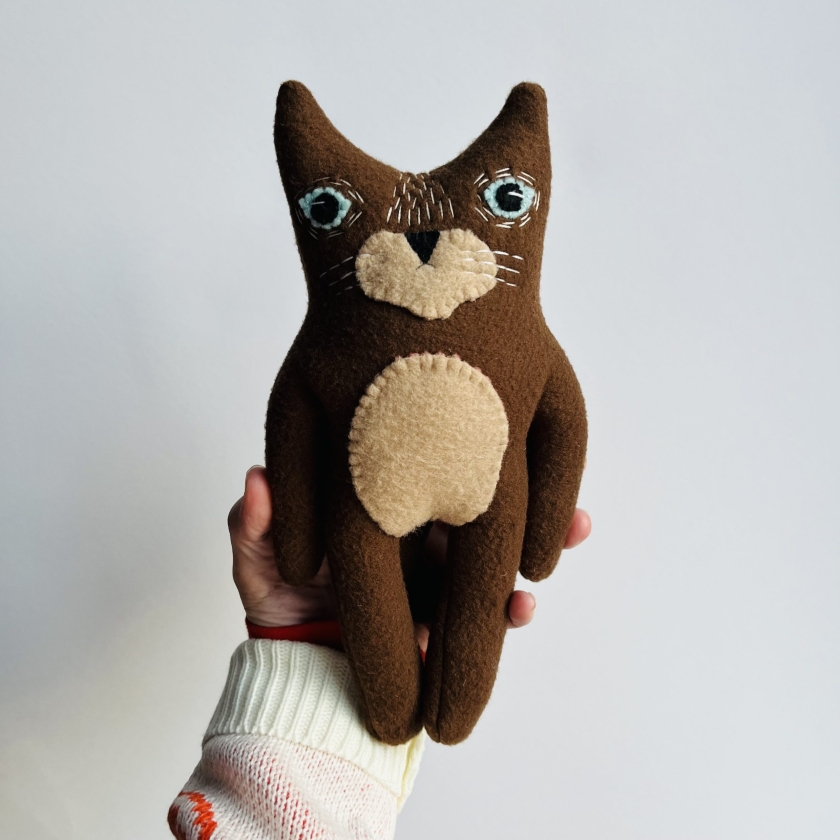 Brownie - Handmade Cat Doll