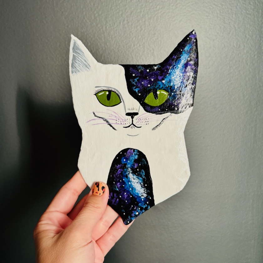Nova - Cat Paper Mache Wall Hanging