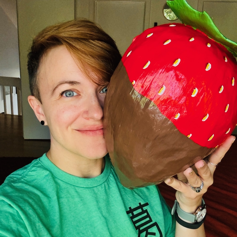 The Chocolate Covered Strawberry - Paper Mache Wall Sculpture - Image 6