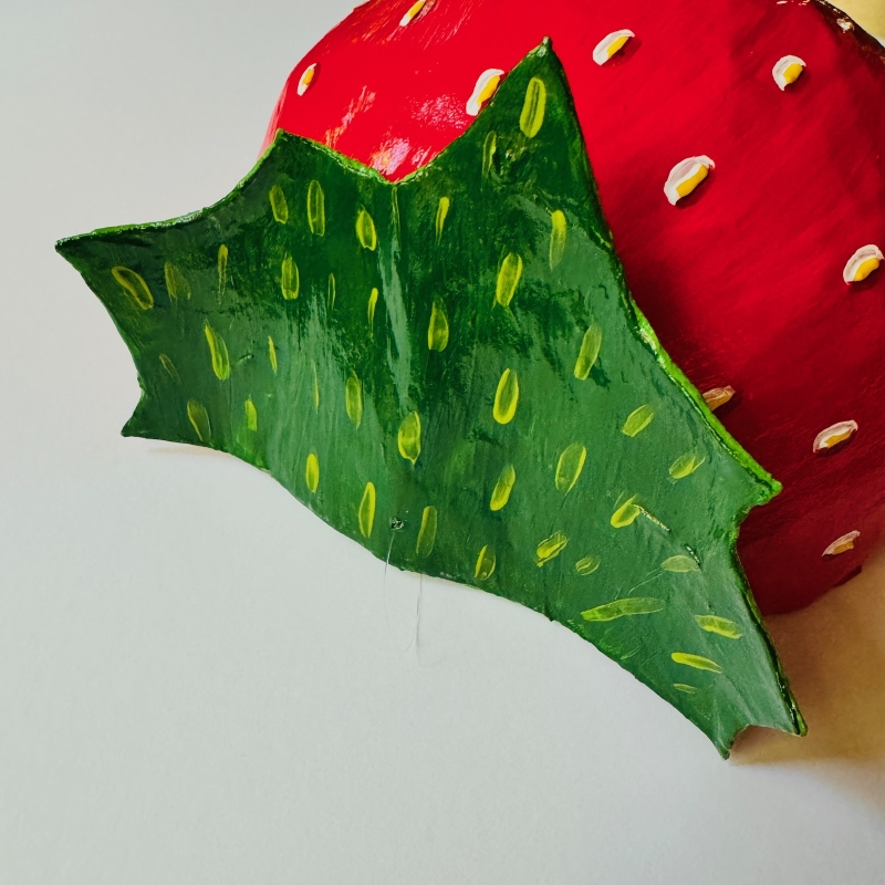 The Chocolate Covered Strawberry - Paper Mache Wall Sculpture - Image 10