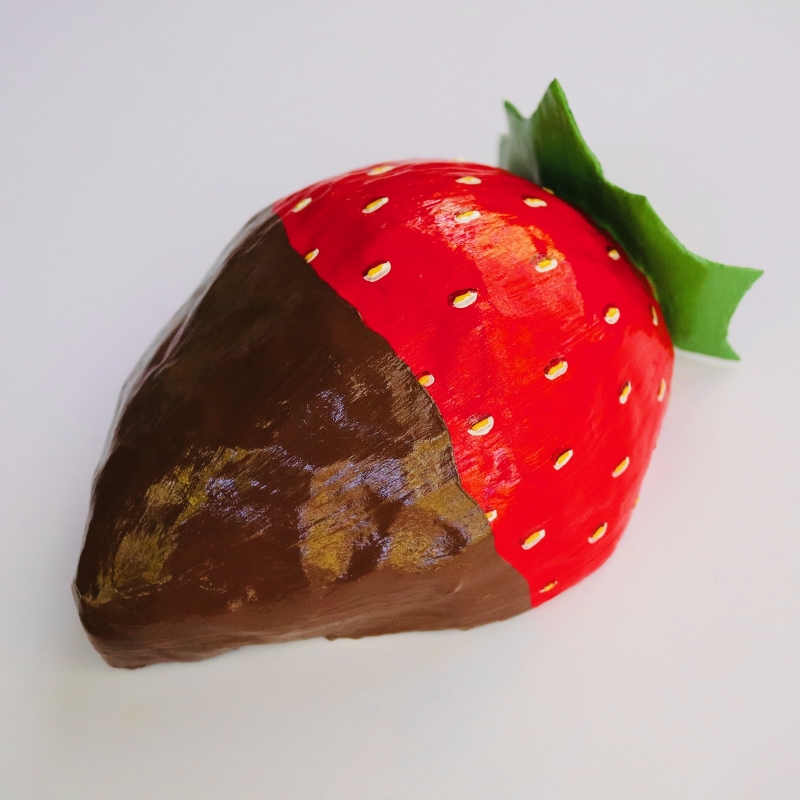 The Chocolate Covered Strawberry - Paper Mache Wall Sculpture - Image 3