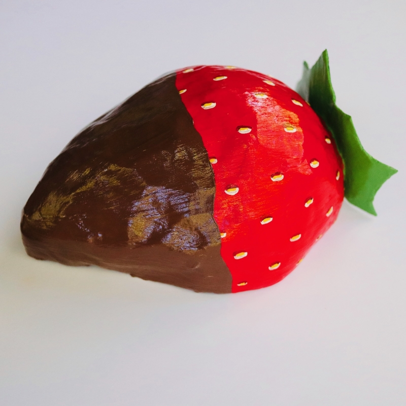 The Chocolate Covered Strawberry - Paper Mache Wall Sculpture - Image 7