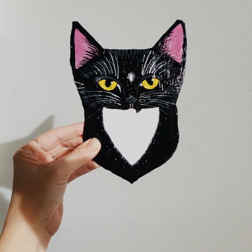 Roscoe Cat Head - Custom for Sara M.