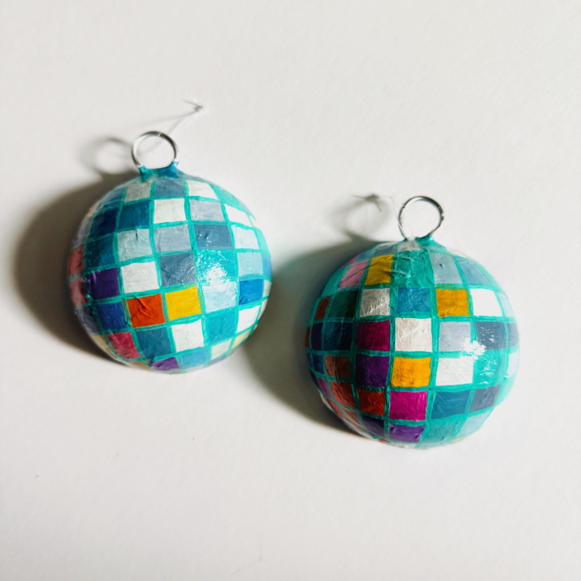 Mini Discos - Paper Mache Wall Hanging