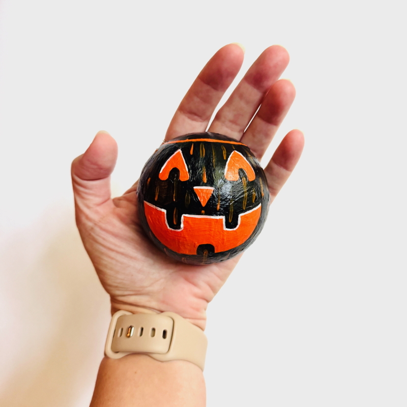 Mini Jack-o-Lanterns - Paper Mache Wall Hanging - Image 9