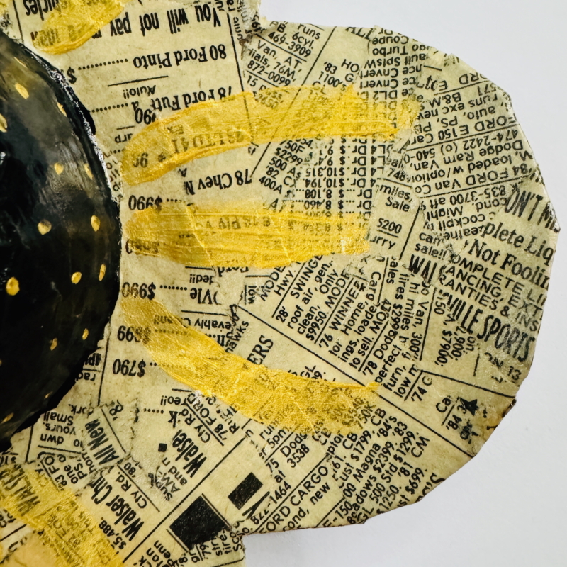 Olympic Flowers - Paper Mache Wall Hanging - Image 10