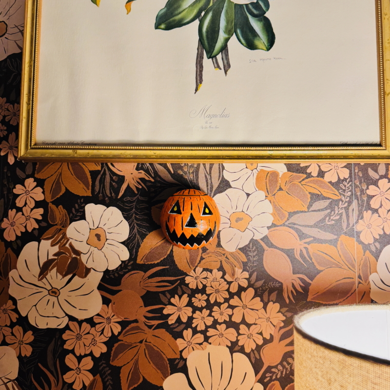 Mini Jack-o-Lanterns - Paper Mache Wall Hanging - Image 6