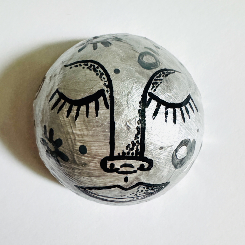Mini Moon Ladies - Paper Mache Wall Hanging - Image 6