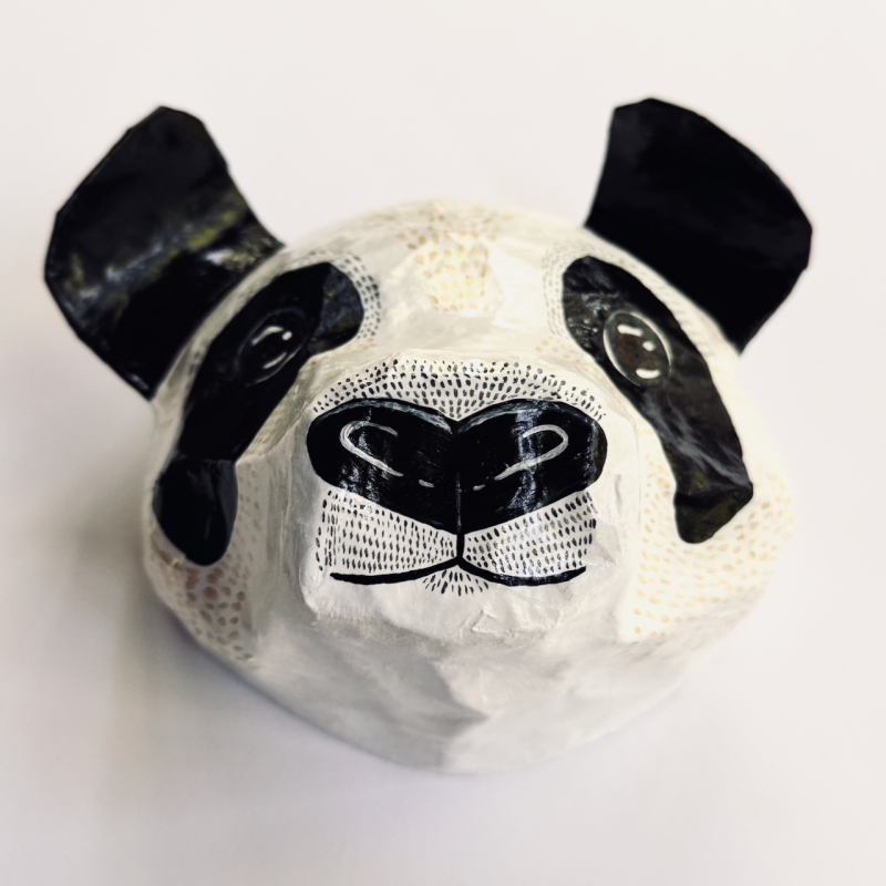 Paulie the Panda - Paper Mache Wall Hanging - Image 4