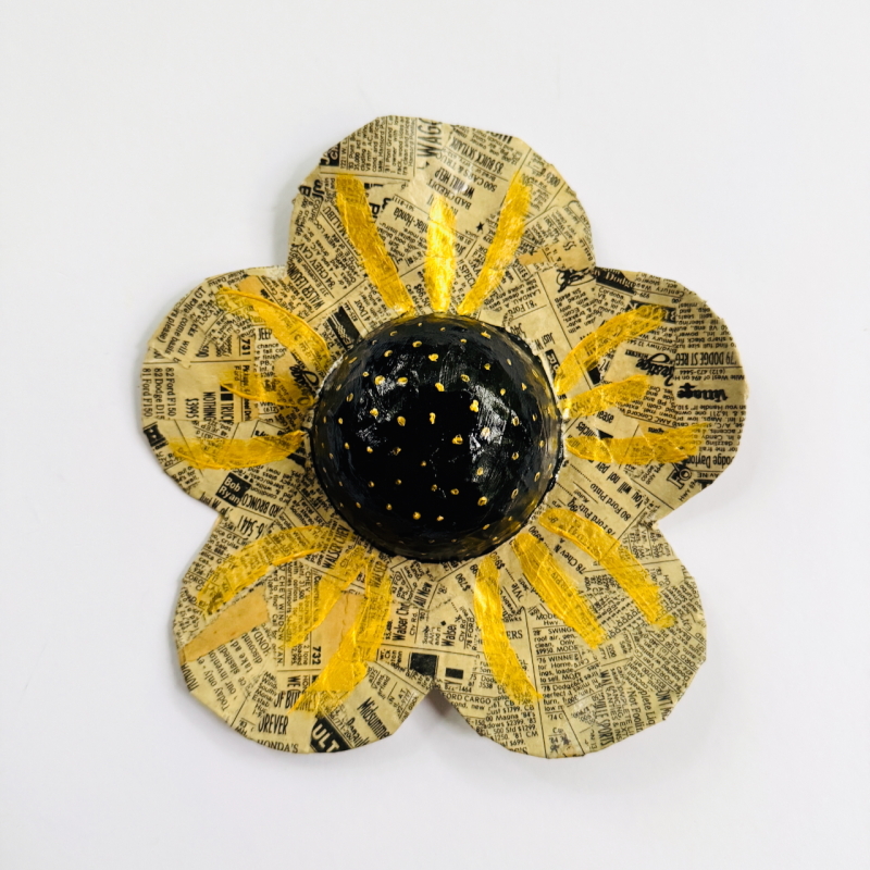 Olympic Flowers - Paper Mache Wall Hanging - Image 9
