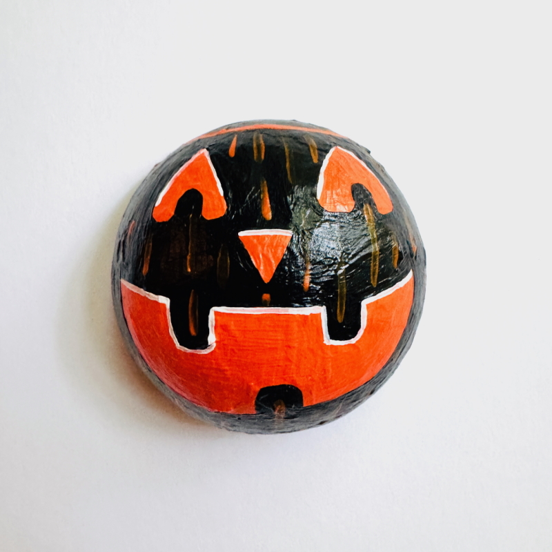 Mini Jack-o-Lanterns - Paper Mache Wall Hanging - Image 7