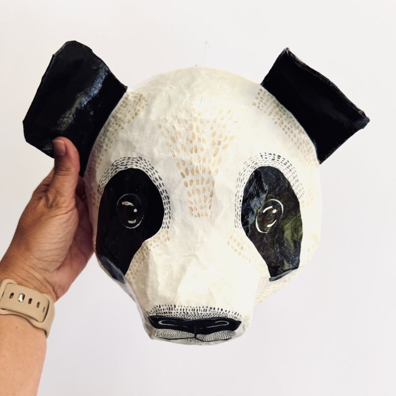 Paulie the Panda - Paper Mache Wall Hanging - Image 6
