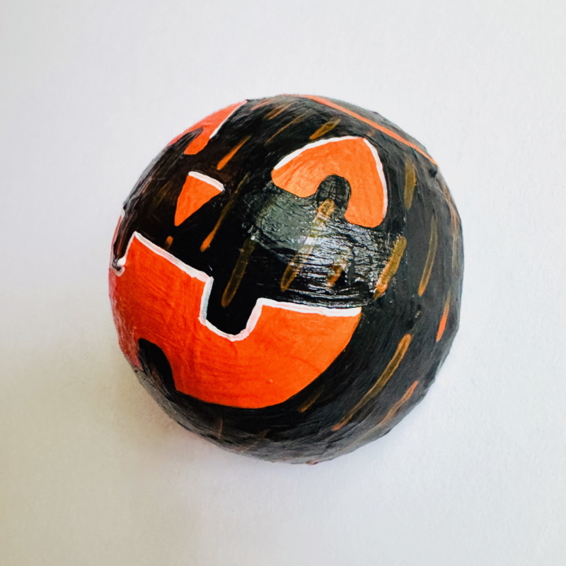 Mini Jack-o-Lanterns - Paper Mache Wall Hanging - Image 8