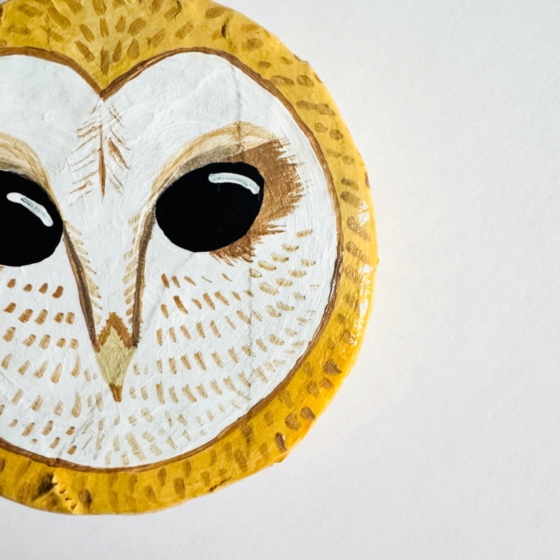 Mini Owls - Paper Mache Wall Hanging - Image 5