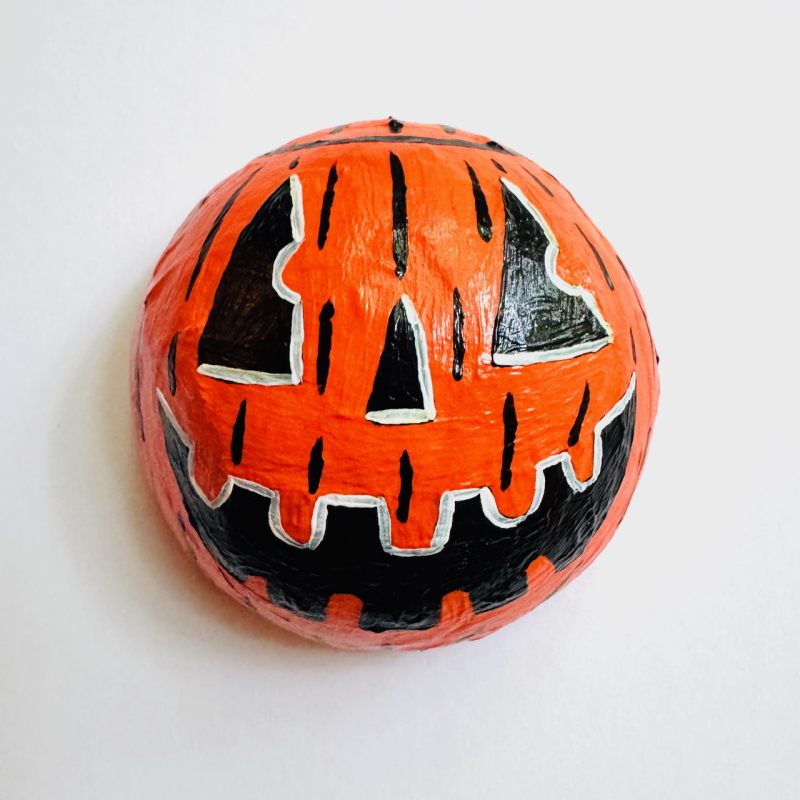 Mini Jack-o-Lanterns - Paper Mache Wall Hanging - Image 11