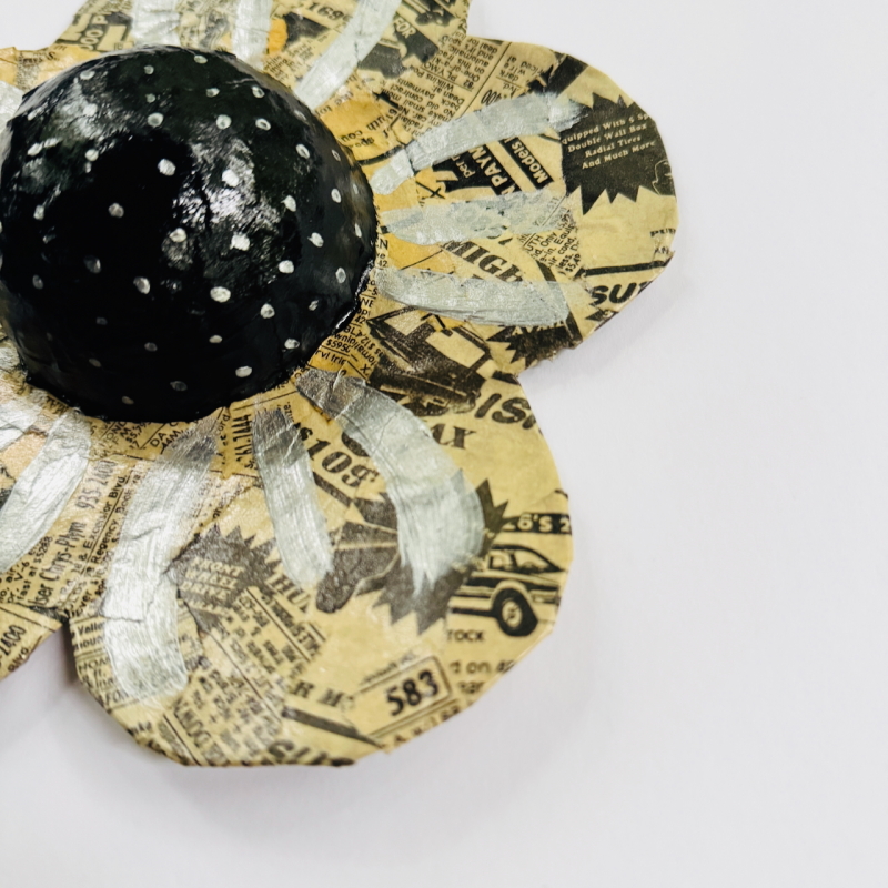 Olympic Flowers - Paper Mache Wall Hanging - Image 8