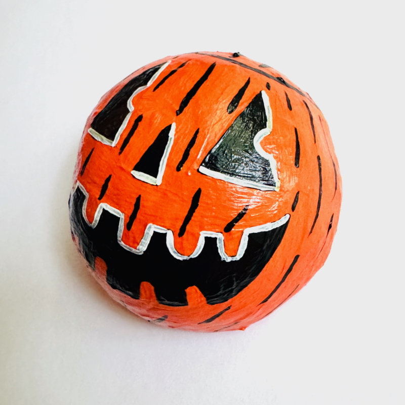 Mini Jack-o-Lanterns - Paper Mache Wall Hanging - Image 12
