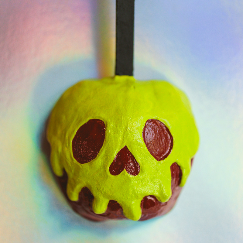 Poison Candy Apple - Clay Snow White Poison Apple Wall Hanging - Image 5