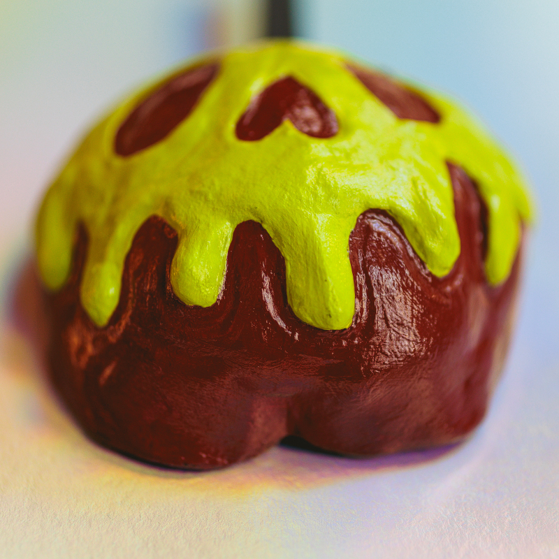 Poison Candy Apple - Clay Snow White Poison Apple Wall Hanging - Image 7