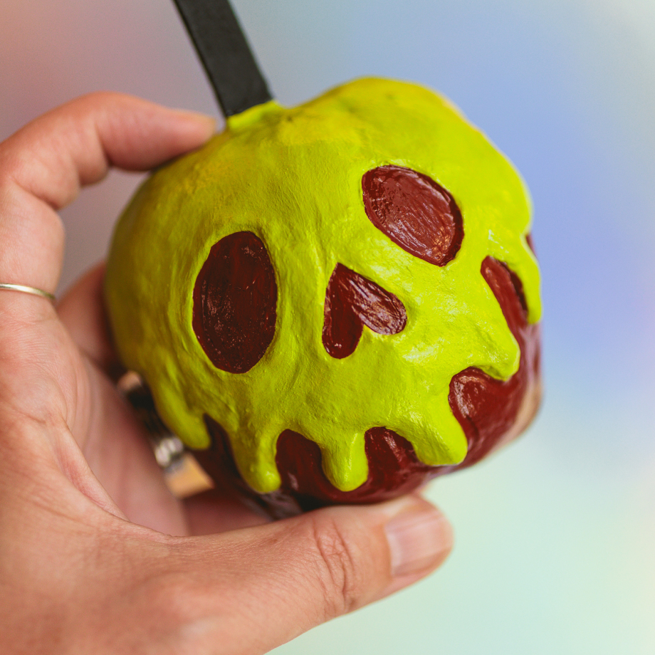 Poison Candy Apple - Clay Snow White Poison Apple Wall Hanging