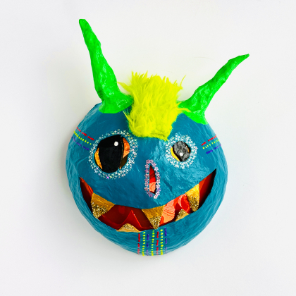 Marty the Party Monster - Paper Mache Wall Hanging