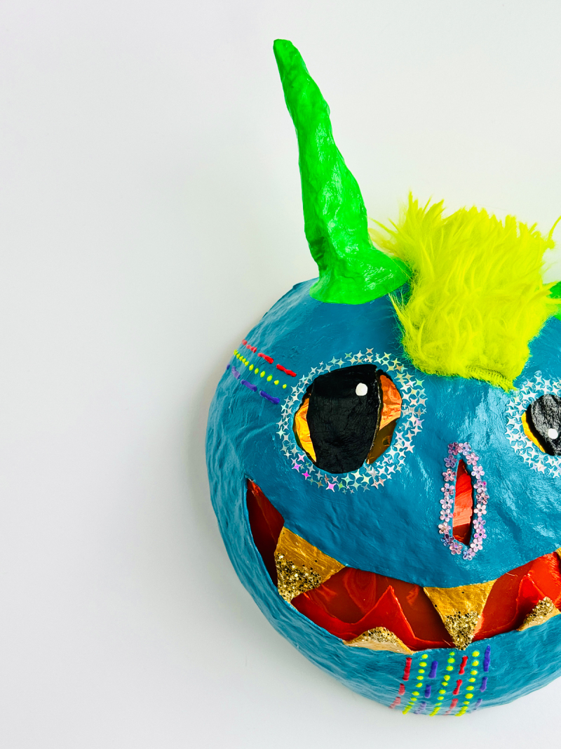 Marty the Party Monster - Paper Mache Wall Hanging - Paper Mache