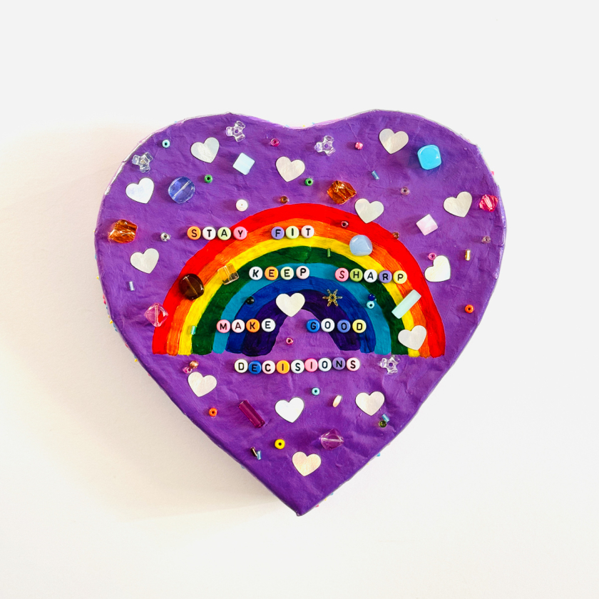 Ghostbusters 2 Candy Heart - Paper Mache Wall Hanging