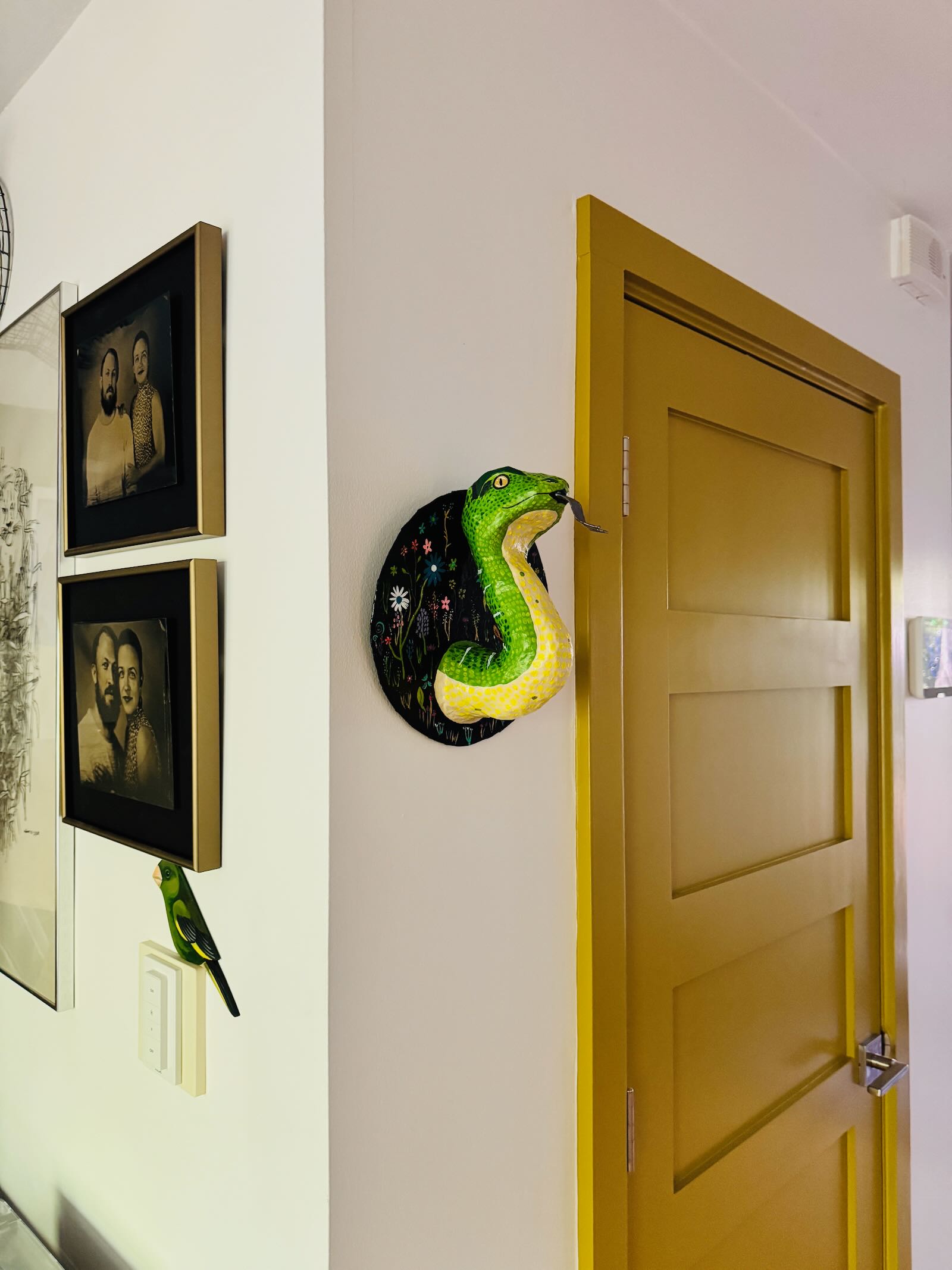 Snakey - Paper Mache Wall Snake Art - Image 2