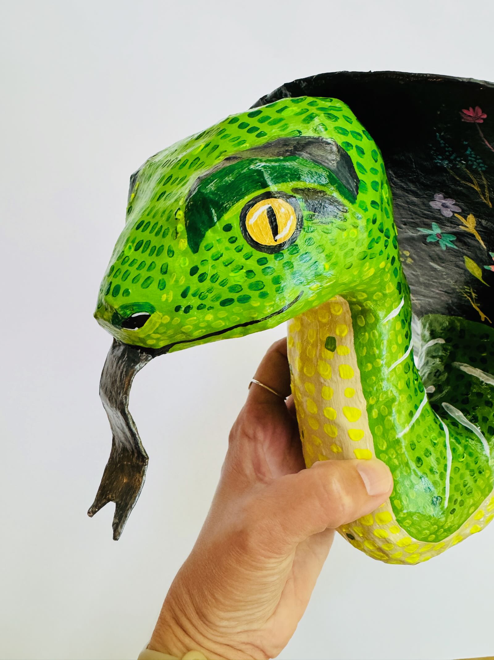 Snakey - Paper Mache Wall Snake Art - Image 4