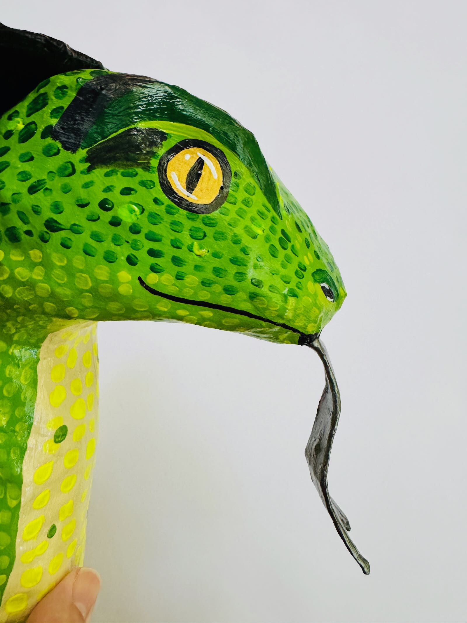 Snakey - Paper Mache Wall Snake Art - Image 9
