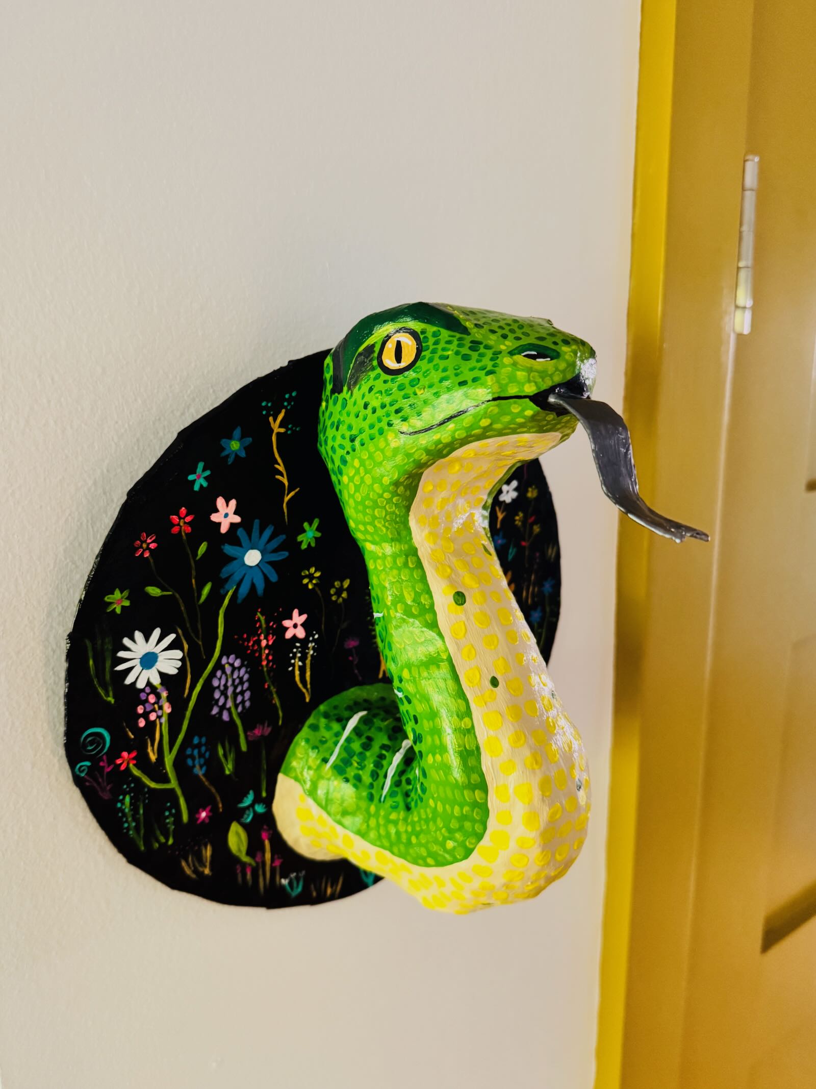 Snakey - Paper Mache Wall Snake Art - Image 10