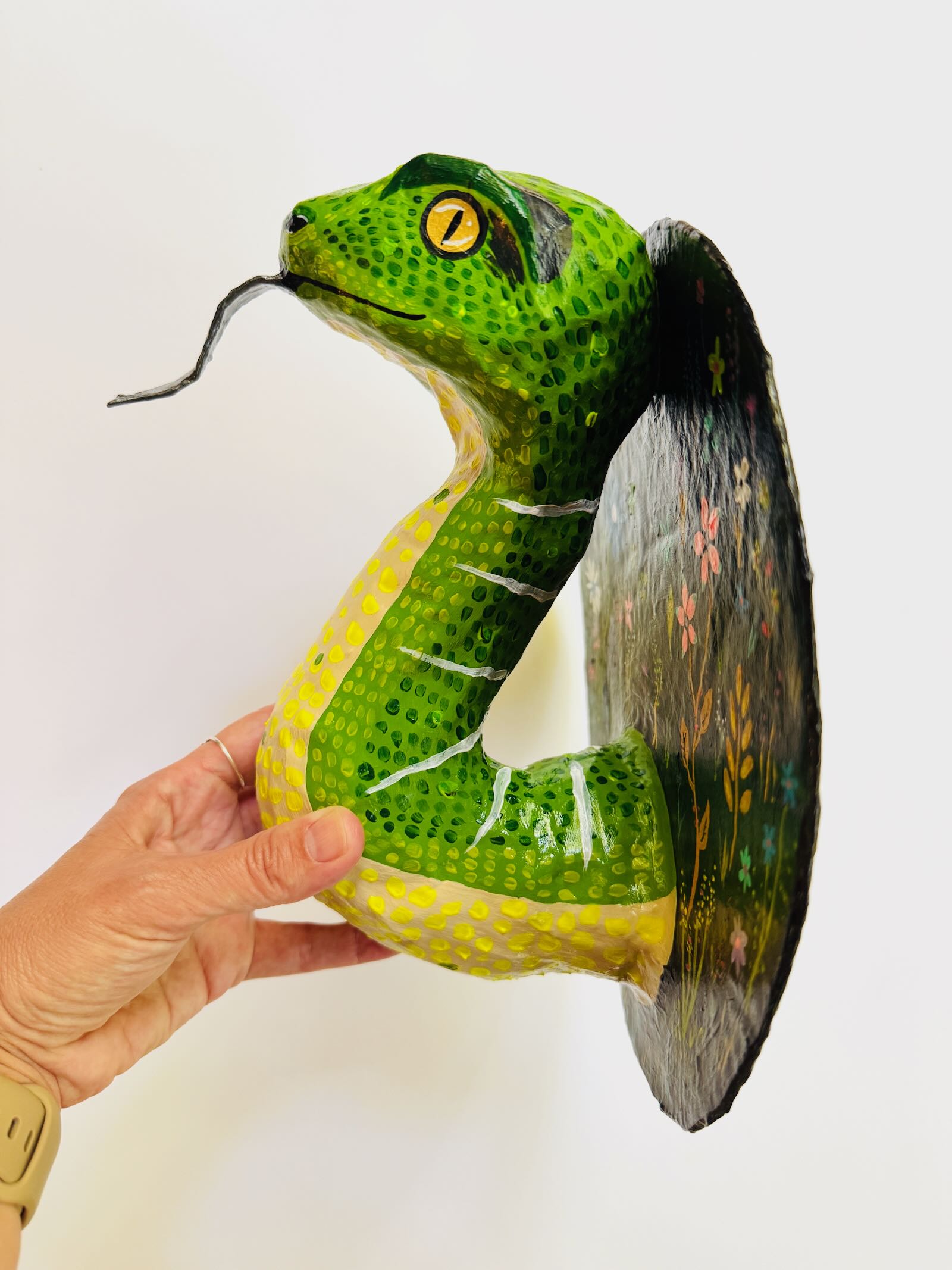 Snakey - Paper Mache Wall Snake Art - Image 14