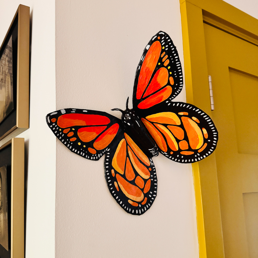 Mazzie - Monarch Butterfly Paper-Mache Wall Hanging